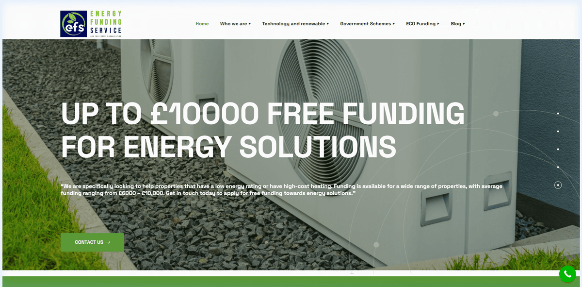 Funding Service UK — Complete Website — live website screenshot